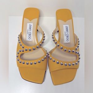 Jimmy Choo Jacci 45 Leather Sandal